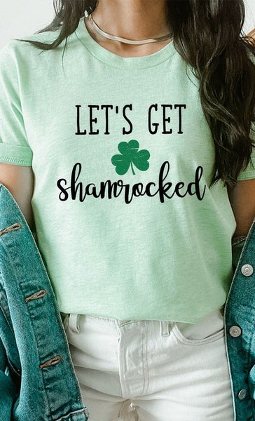 Lets Get Shamrocked PLUS SIZE Graphic Tee