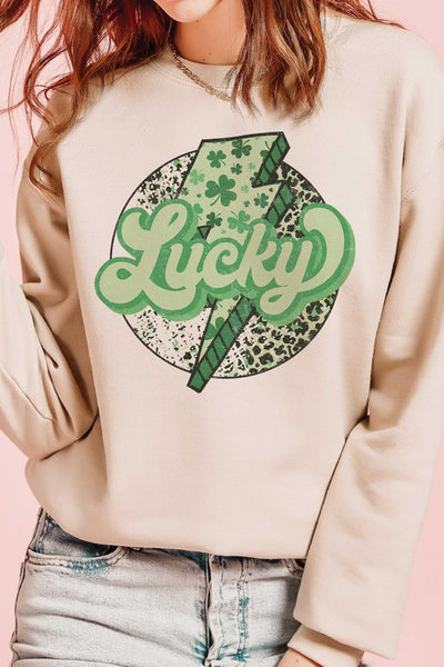 LEOPARD LIGHTNING LUCKY Graphic Sweatshirt