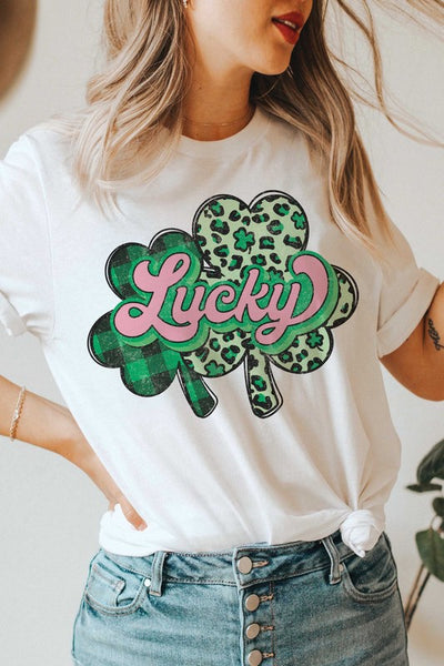LUCKY CLOVERS Graphic T-Shirt